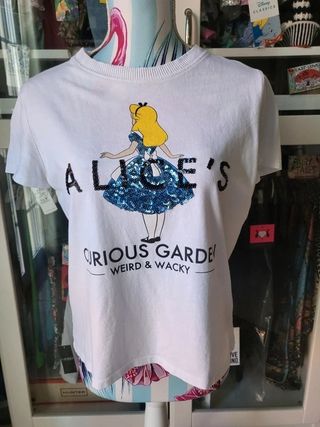 Camiseta Alice Zara con lentejuelas