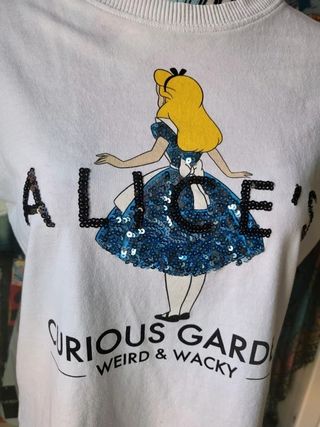 Camiseta Alice Zara con lentejuelas