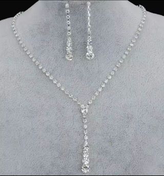 Conjunto Joyería Plata Brillante