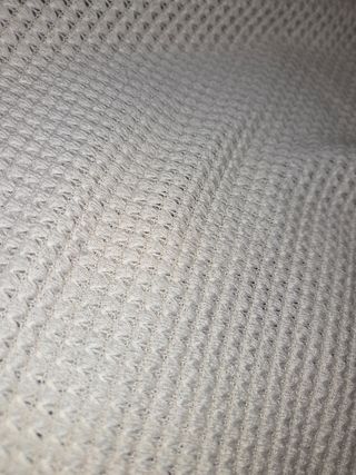 Camiseta  beige manga corta tejido
