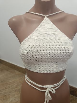 Top de verano tejido 