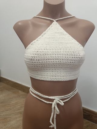 Top de verano tejido 