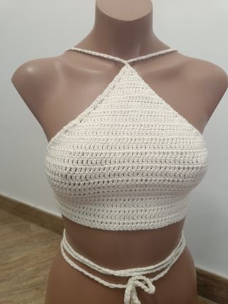 Top de verano tejido 