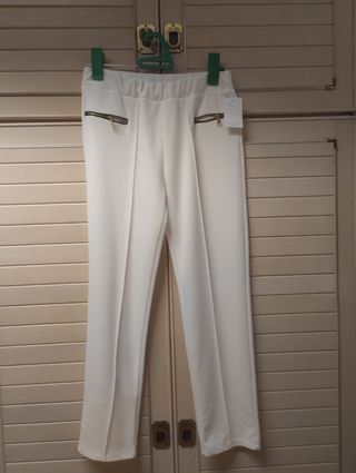 Pantalón blanco mujer - Elegante