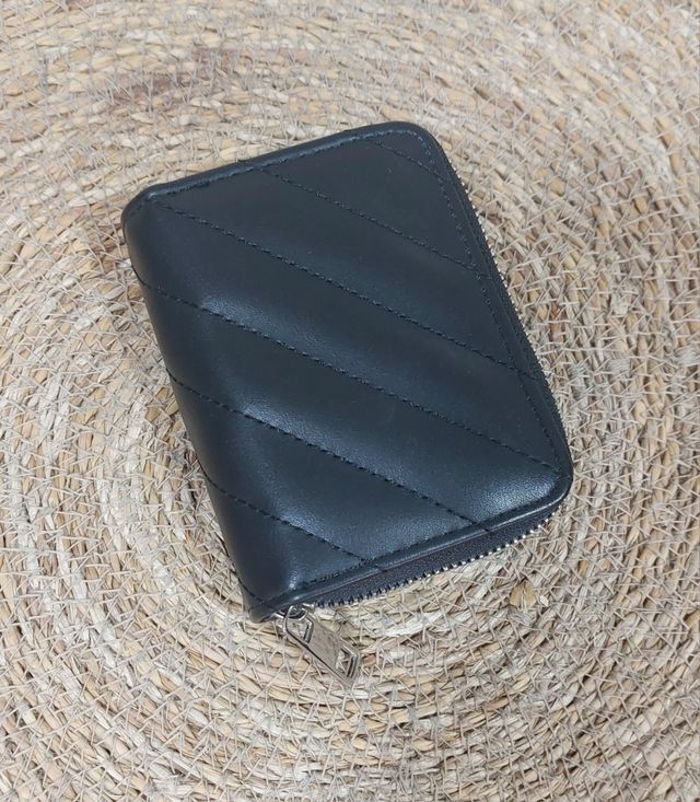 Monedero negro mujer - estrellas