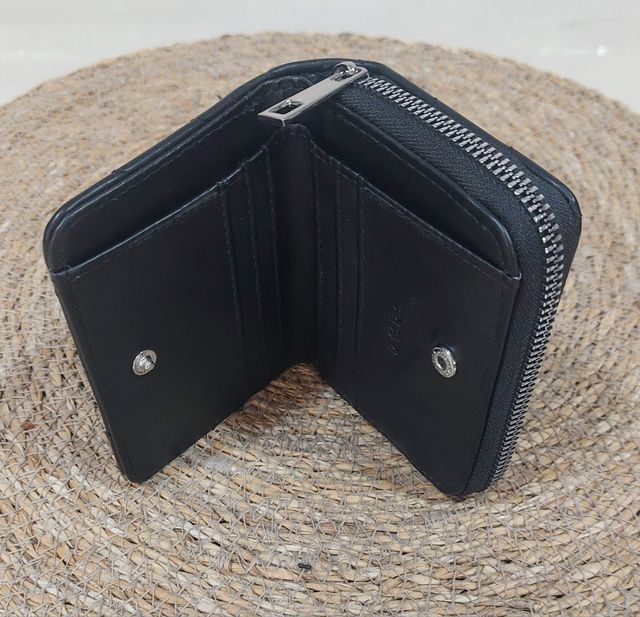 Monedero negro mujer - estrellas