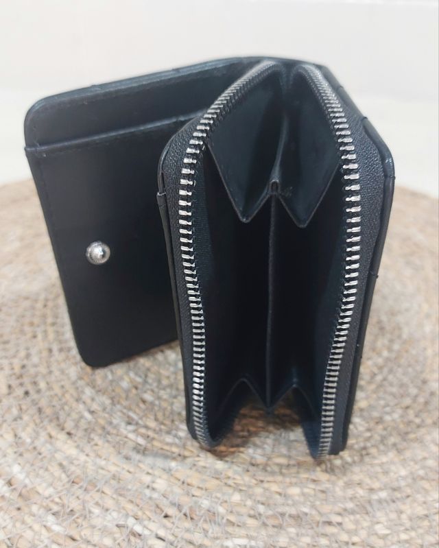 Monedero negro mujer - estrellas