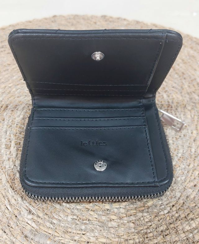 Monedero negro mujer - estrellas