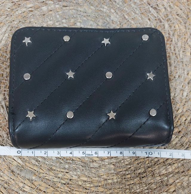 Monedero negro mujer - estrellas
