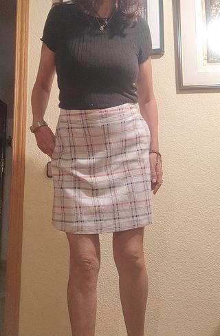 Falda mini cuadros - Entretiempo