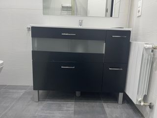 Mueble baño negro 