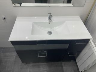 Mueble baño negro 
