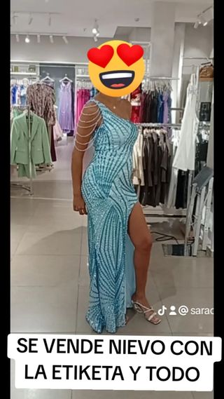 Vestido Turquesa Fiesta - Nuevo