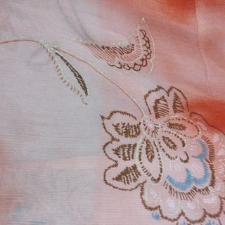 Blusa gasa manga corta roja y rosa 