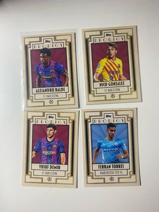 Lote cartas barça Topps deco Prodigy