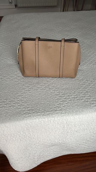 Bolso negro PARFOIS, marron MANGO