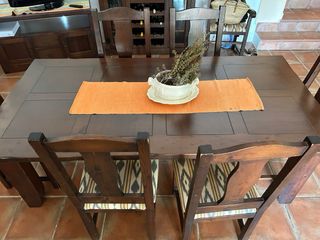 Mesa comedor 6 sillas madera 