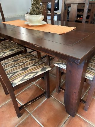 Mesa comedor 6 sillas madera 