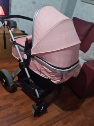 Cochecito bebé rosa