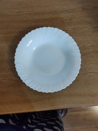 Prato fundo branco porcelana