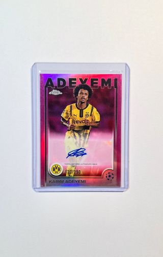 Cromo Adeyemi Autógrafo /250 Topps Chrome