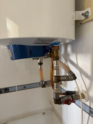 Termo eléctrico Fleck 100L, 1 metro de alto