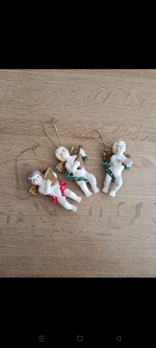 3 Angioletti Natale Porcellana