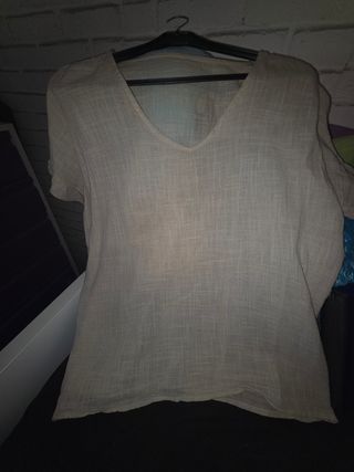 Camiseta beige ligera verano