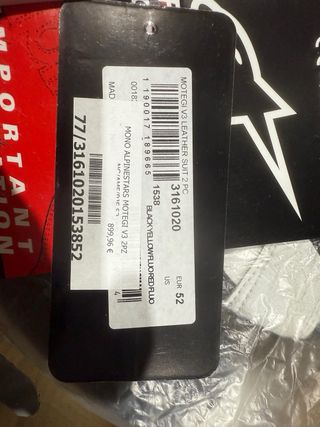 Mono Alpinestars Motegi V3 2 piezas