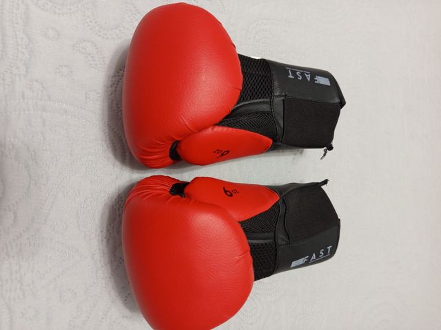 Guantes boxeo JNR 6oz rojos