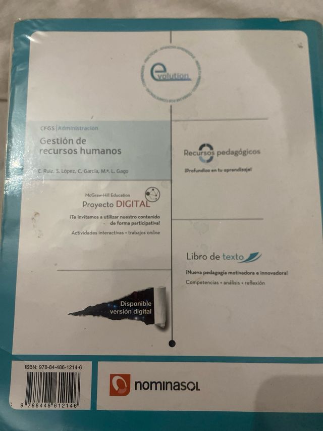 LA Gestion de Recursos Humanos GS. Libro alumno.