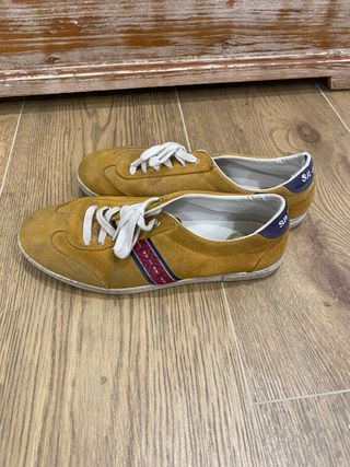 Zapatillas Silbon mostaza étnicas