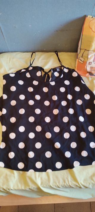Blusa Primark lunares blanco-negro