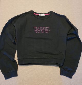 Felpa/maglia a maniche lunghe cropped Vicolo
