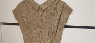 Vestido vintage beige