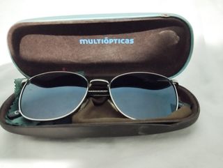 Gafas sol metalicas - Azul plata