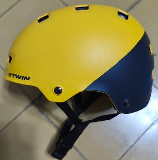 Casco bici niño Btwin 520 XS amarillo