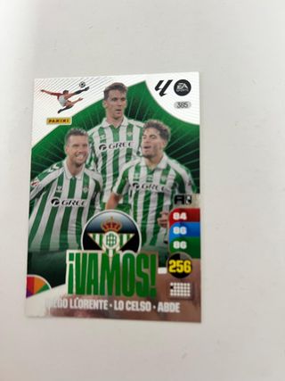 Cromo Real Betis - Llorrente, Lo Celso, Abde