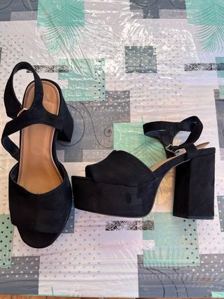 Sandalias plataforma negras
