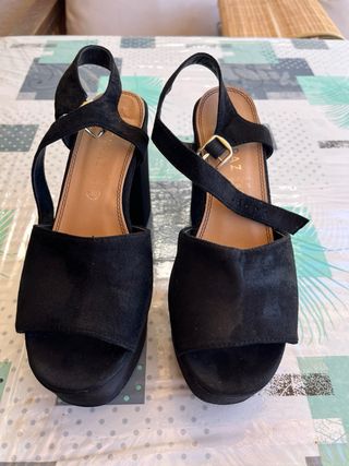 Sandalias plataforma negras