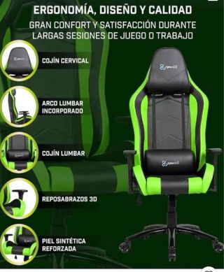 Silla Gaming Newskill - Negra/Verde
