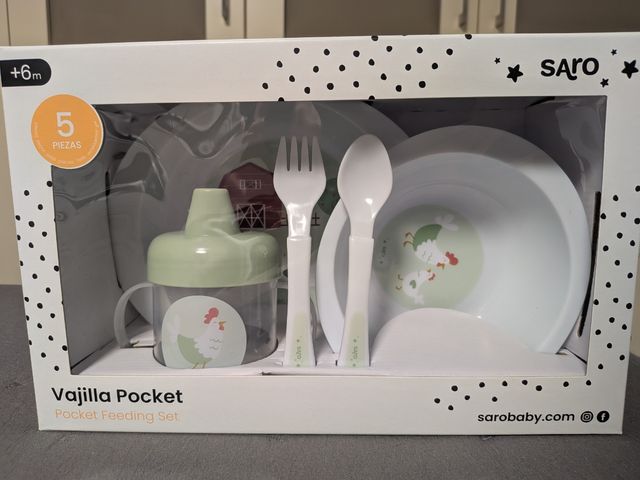 NUEVO Vajilla bebé Saro Pocket (5 piezas)