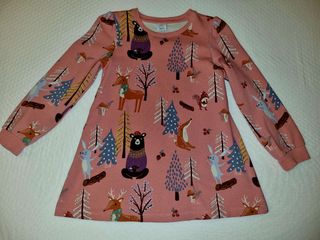 Lote 2 vestidos niña manga larga talla 6