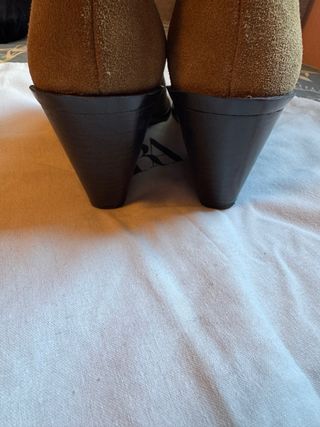 Botines Zara serraje marrón