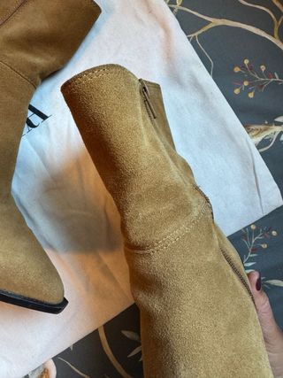 Botines Zara serraje marrón