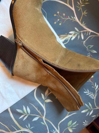 Botines Zara serraje marrón