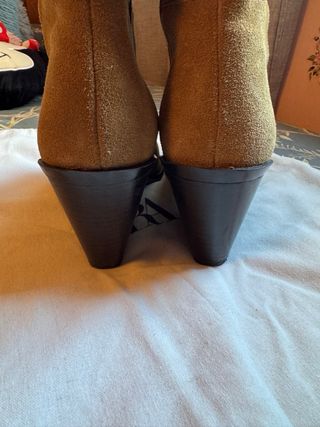 Botines Zara serraje marrón