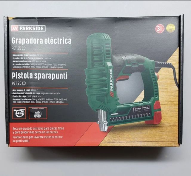 Grapadora , clavadora eléctrica Parkside