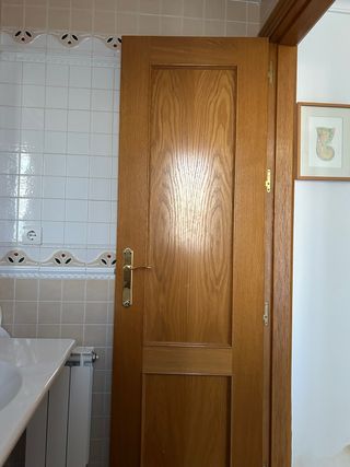 Puerta madera maciza 