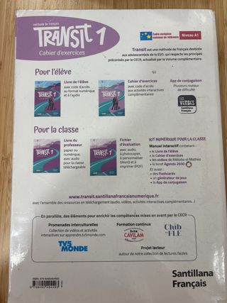 Livre d’eleve+ Cahier Francés Santillana 1ESO